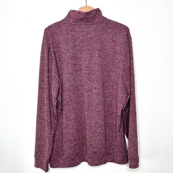 Vineyard Vines 1/2 Zip Herringbone Pullover Sweatshirt in Burgundy Size XL - Picture 5 of 10